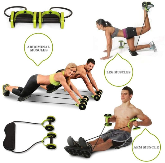 CrossFlex Wheel Roller – Full Body Fitness Trainer for Abs, Arms & Core