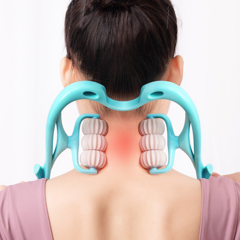 6-Wheel Manual Neck & Shoulder Massager
