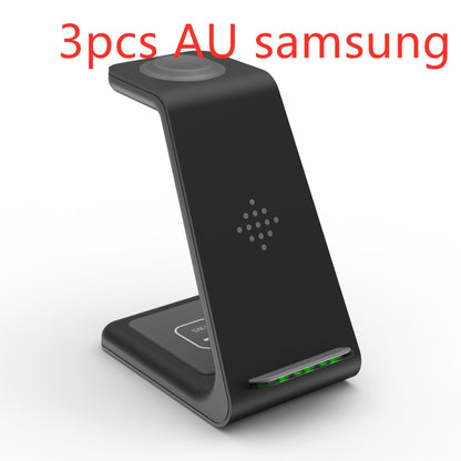 3-in-1 Fast Wireless Charging Station – Quick Charge Dock & Phone Stand