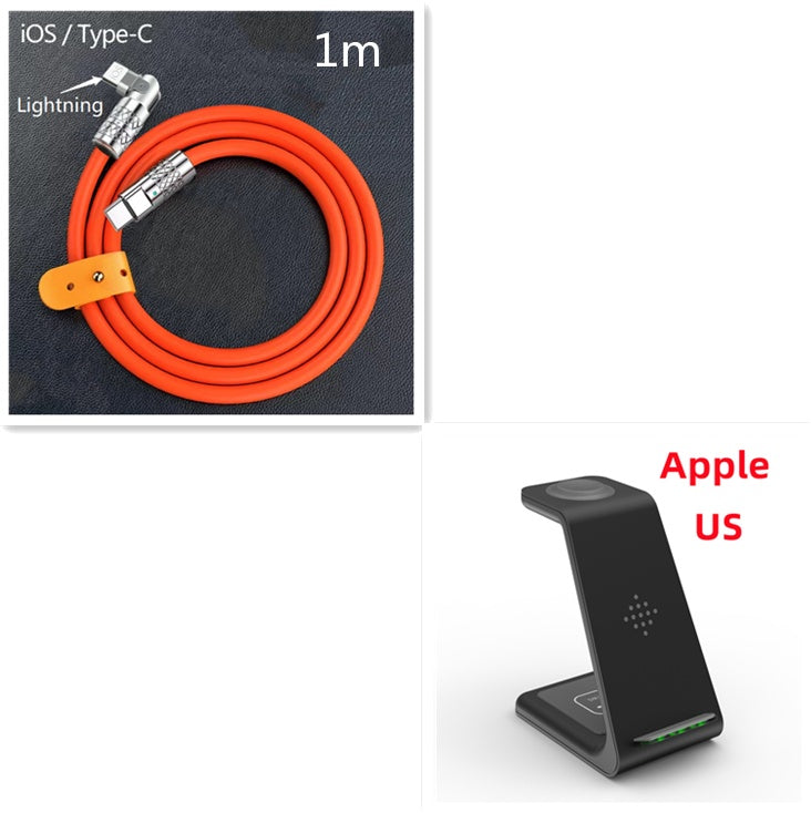 3-in-1 Fast Wireless Charging Station – Quick Charge Dock & Phone Stand