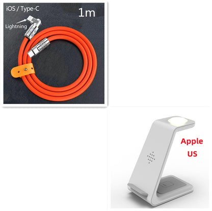 3-in-1 Fast Wireless Charging Station – Quick Charge Dock & Phone Stand