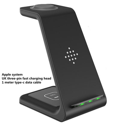 3-in-1 Fast Wireless Charging Station – Quick Charge Dock & Phone Stand